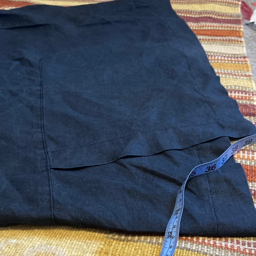 J Jill 100% linen sleeveless top - black - Picture 5 of 7